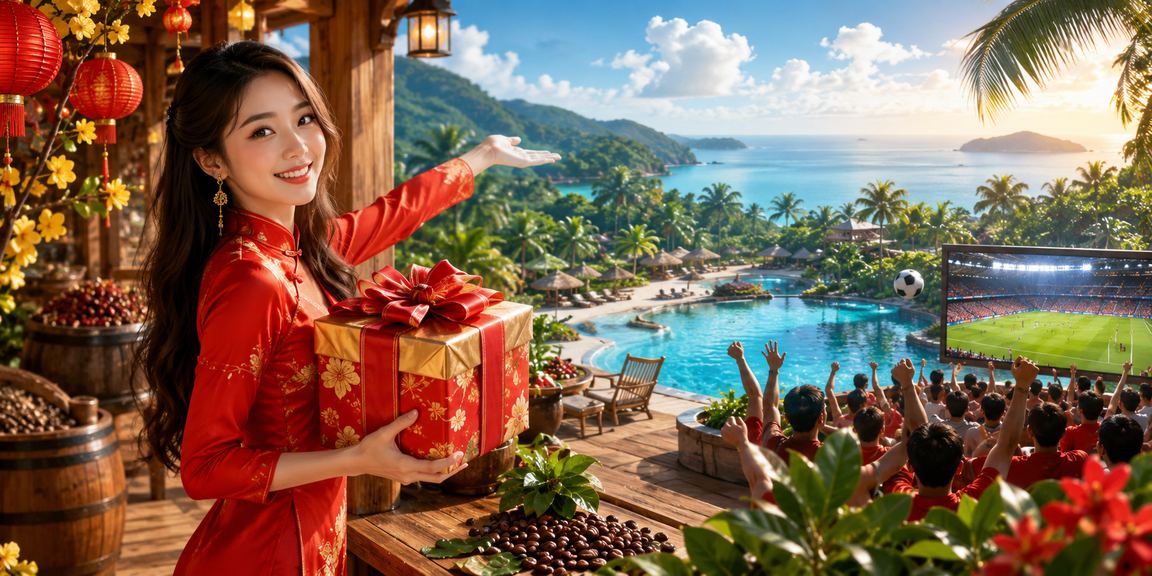 Hình ảnh quán cà phê ở Phú Quốc phục vụ người chơi cá cược